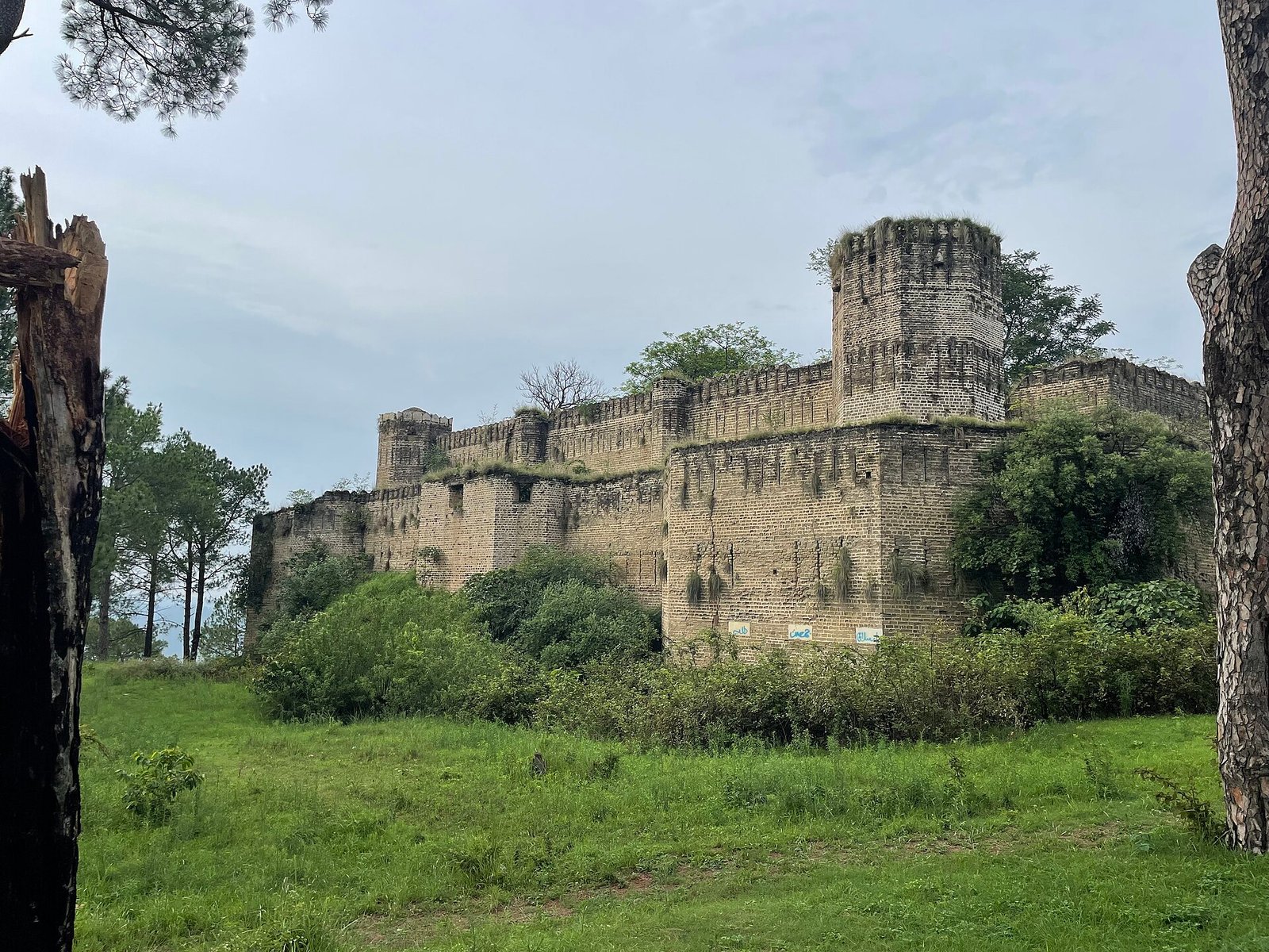 Baghsar Fort, a stone hill fort in the Samahni valley of Bhimber District