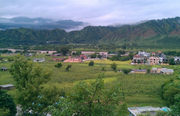 Hills and valley around Kotli, Azad Kashmir