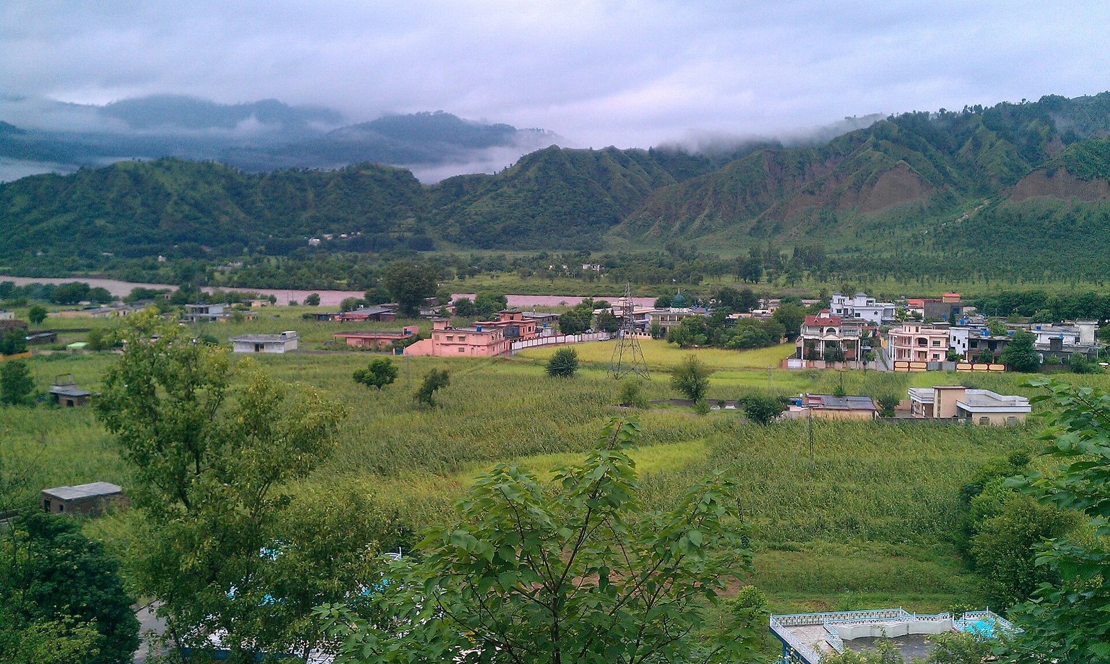 Hills and valley around Kotli, Azad Kashmir